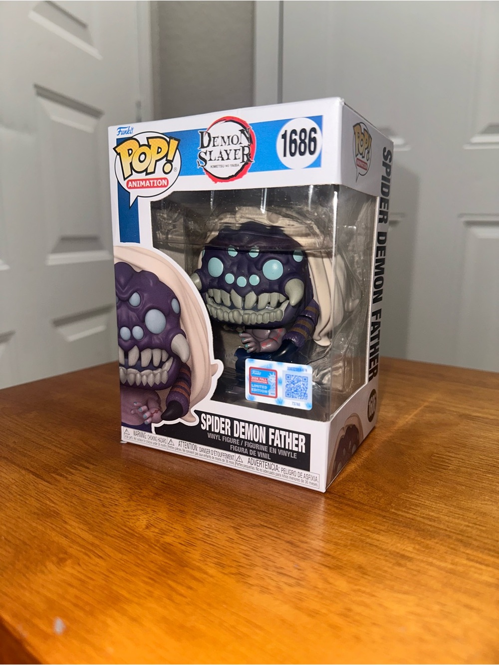 Funko Pop! Demon Slayer Spider Demon Father Vinyl Figure - Purple, Cream, Teal